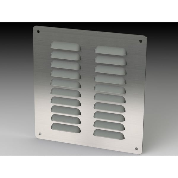 Saginaw Control & Engineering Louver Stand Kit, 7.88 in. H x 7-1/2 in. W x 0.43 in. L, 304 Stainless Steel SCE-AVK66SS - main